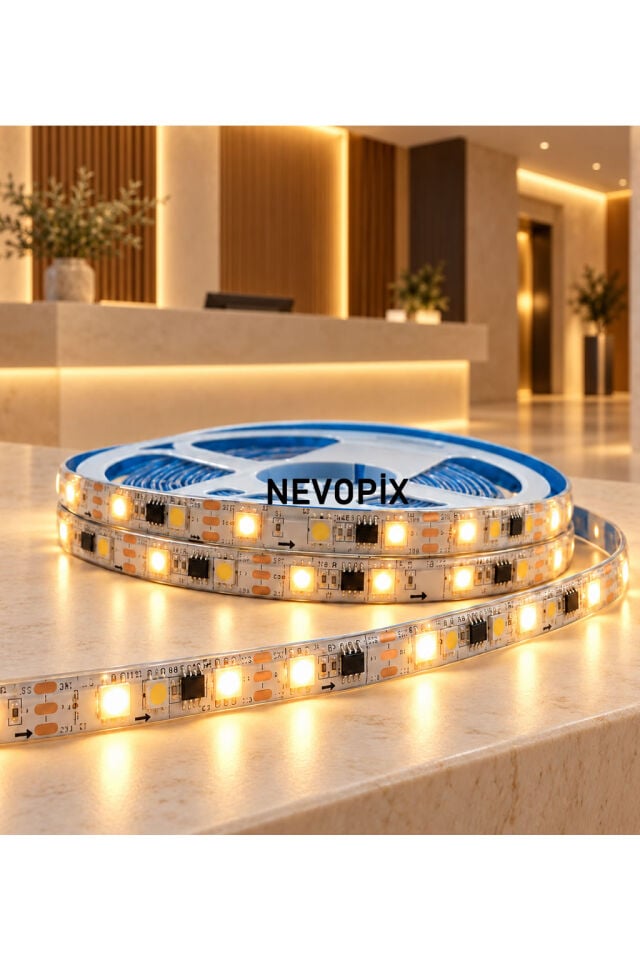 12V WS2811 Gün Işığı Pixel Şerit LED – 5050 SMD, IP65 5 Metre