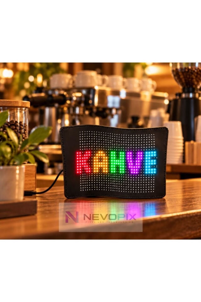 S3232 Bluetooth Telefon Kontrollü Esnek RGB Matrix LED Ekran – 5V, 210×167 mm