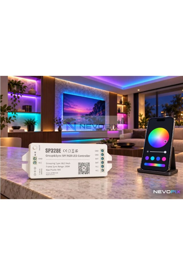 SP328E Bluetooth Mesh Pixel LED Kontrol Cihazı